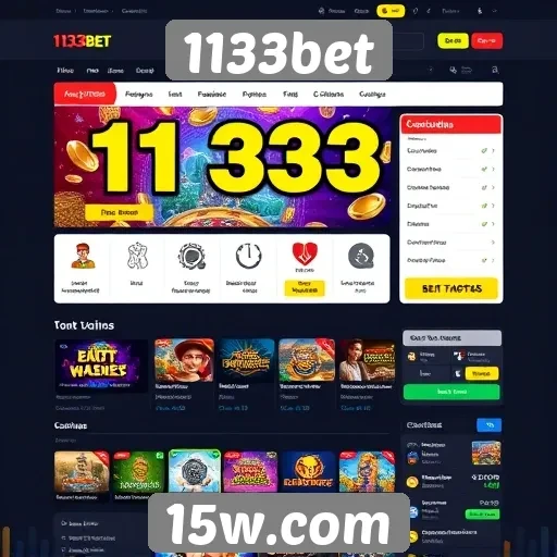 Interface do usuário do 1133bet é amigável